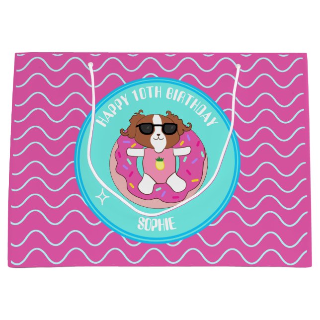 Bolsa de regalo de Fiesta de la piscina de cumplea (Anverso)