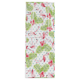 Bolsa de regalo de flamenco de palma verde