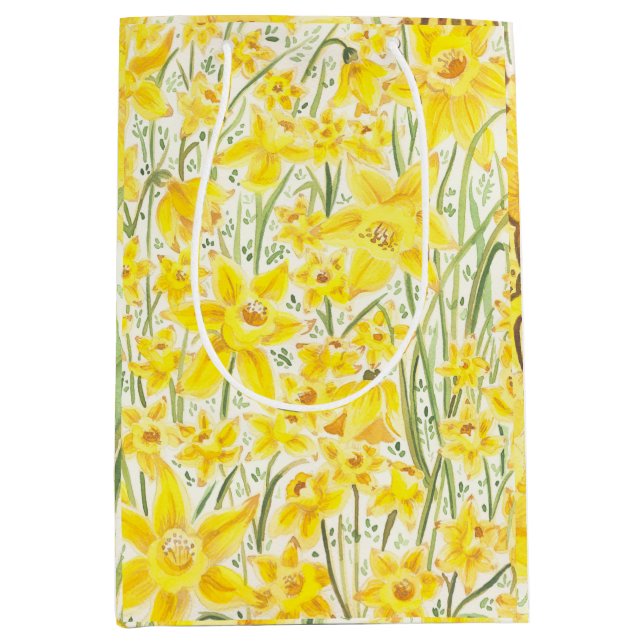 Bolsa de regalo de flor amarillo Daffodil (Anverso)