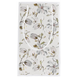 Bolsa de regalo de flor blanca