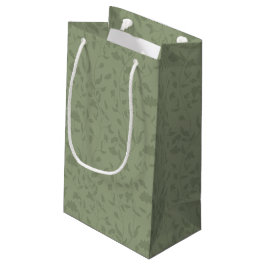 Bolsa de regalo de Floral verde sabio