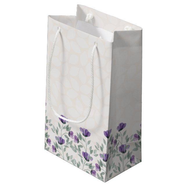 Bolsa de regalo de flores de jardín (Angulo reverso)