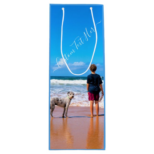 Bolsa de regalo de fotos para personalizados con t (Anverso)