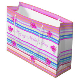 Bolsa de regalo de franja floral de Día de la Madr