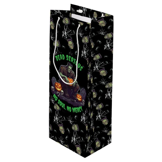 🖤 Bolsa de regalo de Frankenstein Halloween 💀 🎃 (Angulo Anverso)
