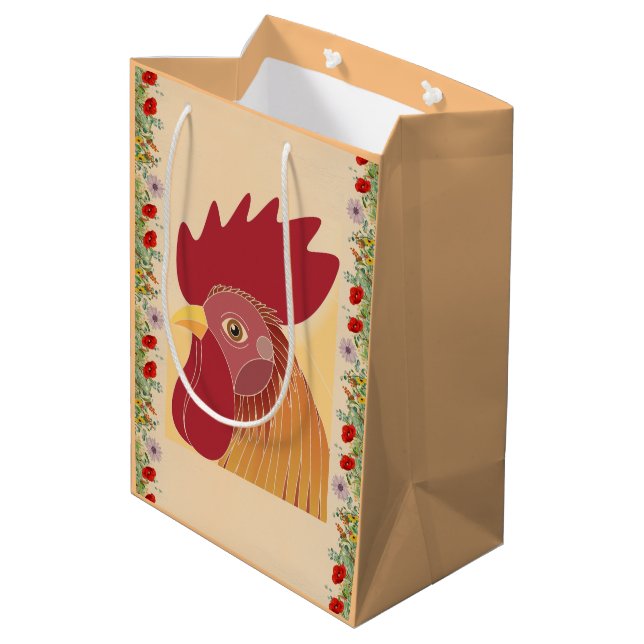 Bolsa de regalo de gallo (Angulo reverso)