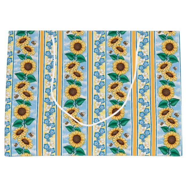 Bolsa de regalo de girasoles de abejas (Anverso)