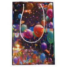 Bolsa de regalo de globo de cumpleaños
