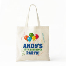 Bolsa de regalo de globos de cumpleaños personaliz