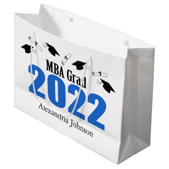 Bolsa de Regalo de Graduación de Grado 2022 de MBA (Angulo Anverso)