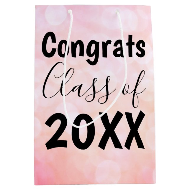 Bolsa de regalo de graduación de los felicitacione (Anverso)
