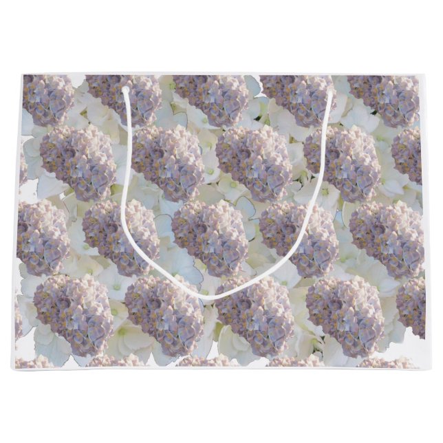 Bolsa de regalo de gran tamaño de Hydrangeas blanc (Anverso)