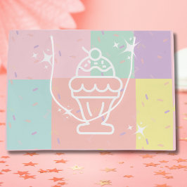 Bolsa de regalo de helados retro Sundae