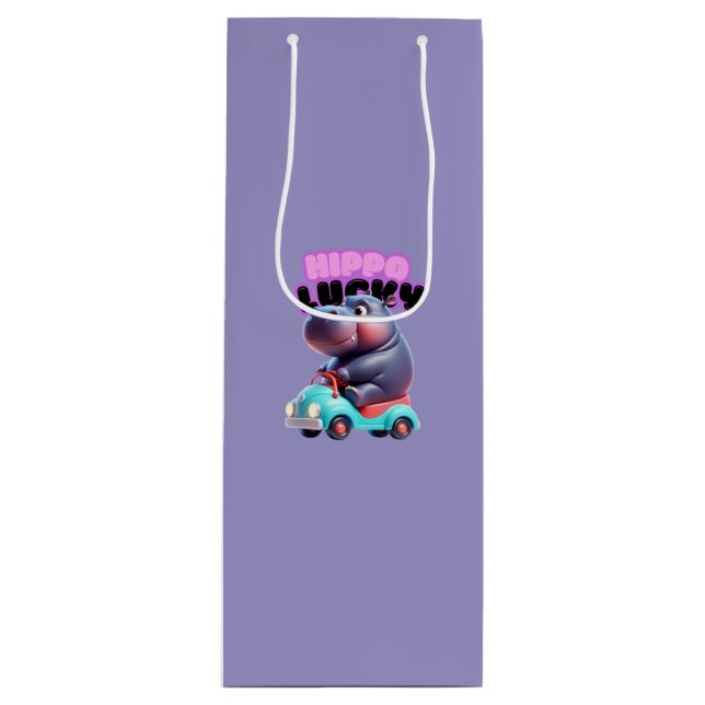 Bolsa de regalo de Hippo afortunada (Anverso)