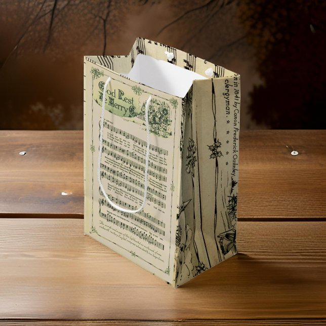 Bolsa de regalo de hoja de música nocturna silenci (Subido por el creador)