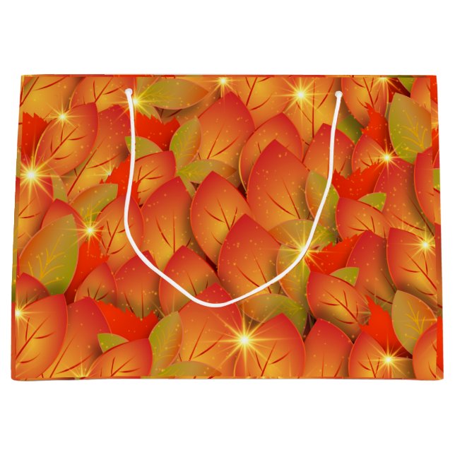 bolsa de regalo de hojas de otoño (Anverso)