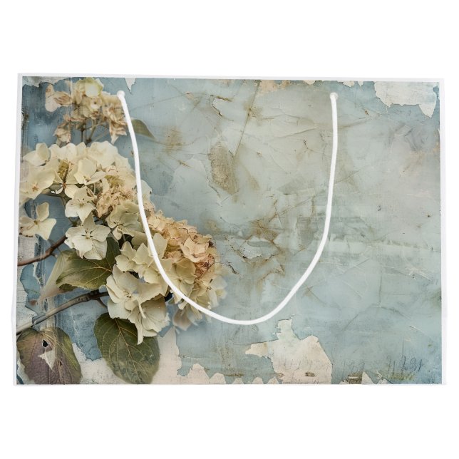 Bolsa de regalo de Hydrangea hermosa - artístico P (Reverso)