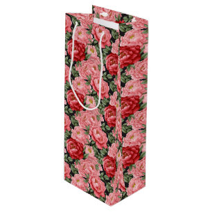 Bolsa de regalo de impresión con flores de Peony