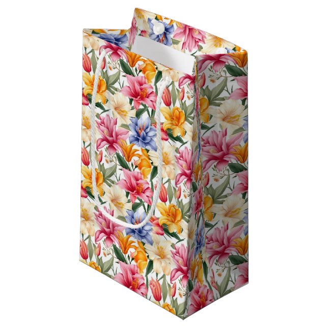 Bolsa de regalo de impresión floral (Angulo Anverso)