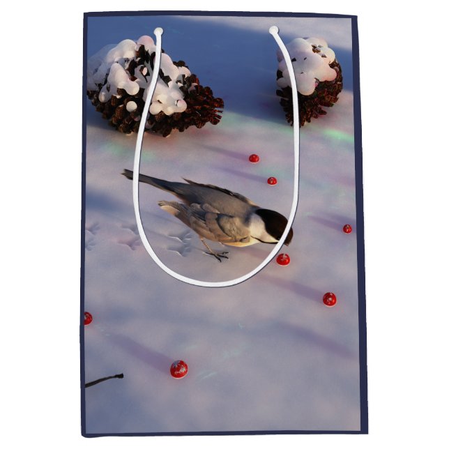 Bolsa de regalo de invierno de Chickadee (Anverso)