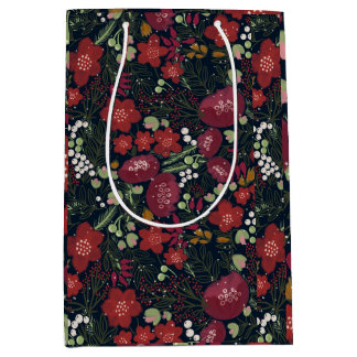 Bolsa de regalo de invierno en flor