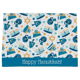 Bolsa de regalo de Jumbo Feliz Hanukkah