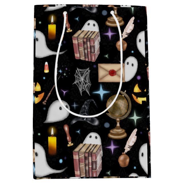 Bolsa de regalo de la biblioteca de Halloween (Anverso)