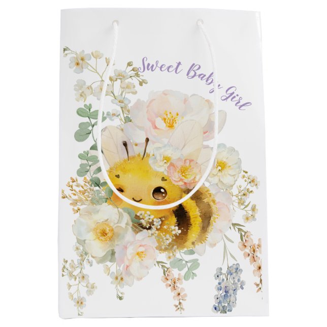 Bolsa de regalo de la bolsita floral media (Anverso)