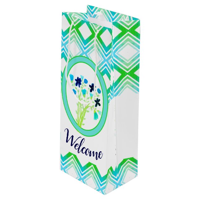 Bolsa de regalo de la botella de bienvenida para u (Angulo Anverso)