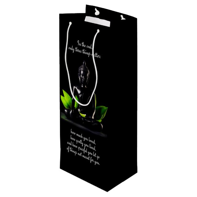 Bolsa de regalo de la cotización de Buda 3 (Angulo reverso)