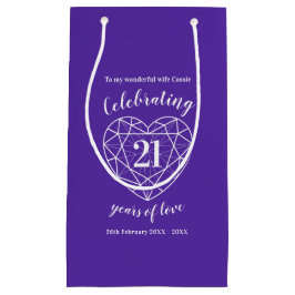 Bolsa de regalo de la esposa del 21° aniversario d