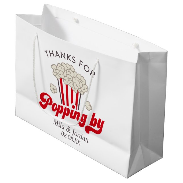 Bolsa de regalo de la fiesta de palomitas (Angulo Anverso)