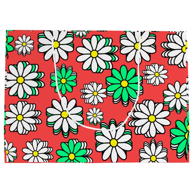 Bolsa de regalo de la flor de vacaciones (Reverso)