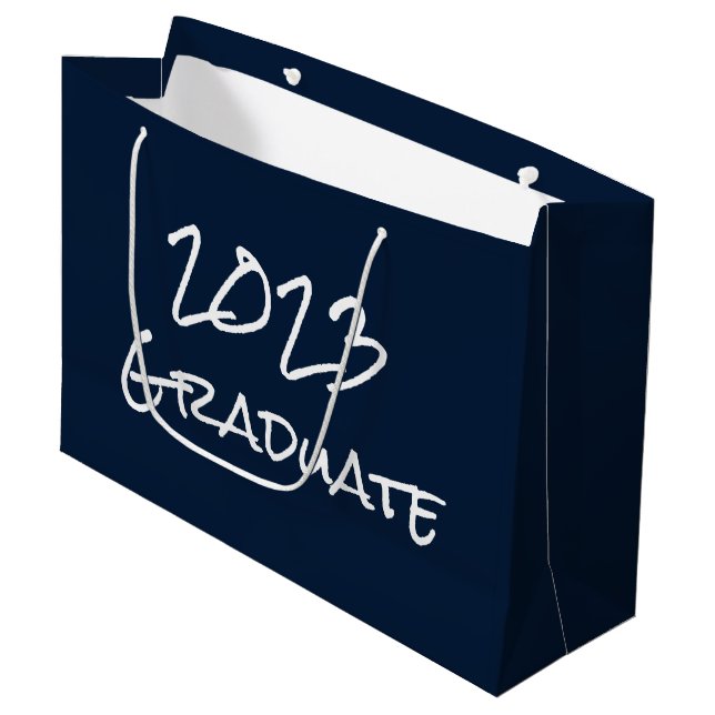 Bolsa de regalo de la marina de graduación de 2023 (Angulo Anverso)