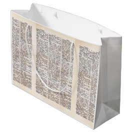 Bolsa de regalo de la página del diccionario de Lo