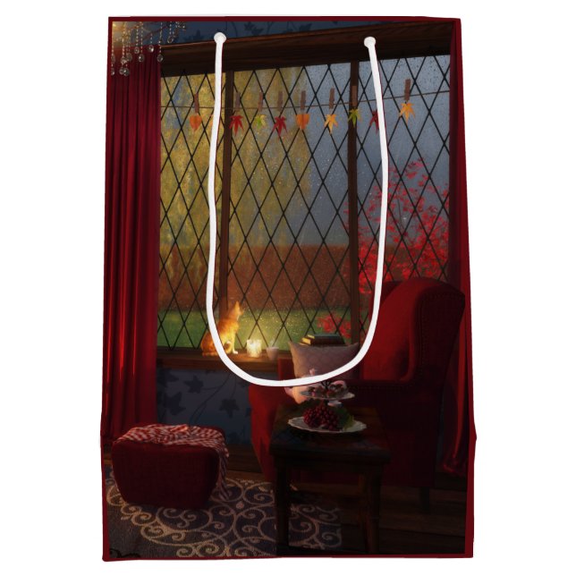 Bolsa de regalo de la tranquilidad del otoño (Reverso)