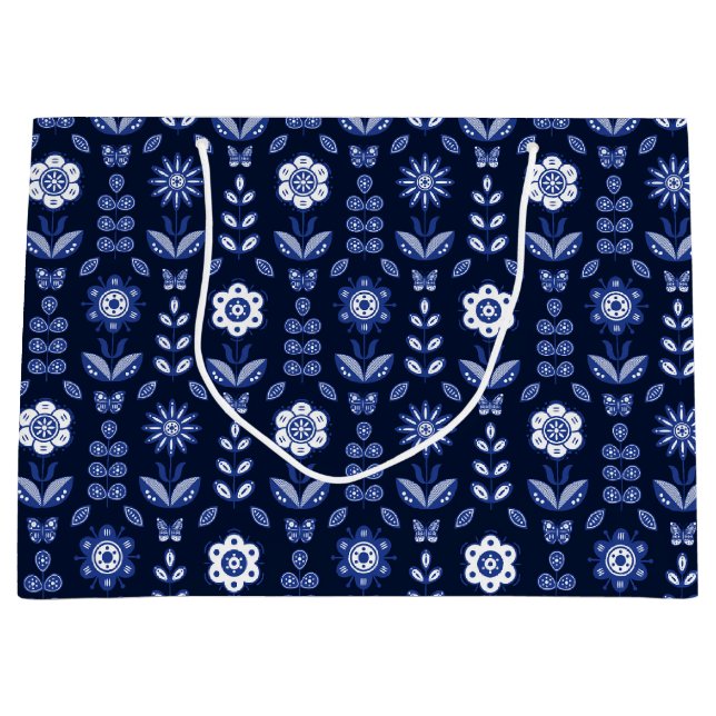 Bolsa de regalo de las flores escandinavas (Anverso)