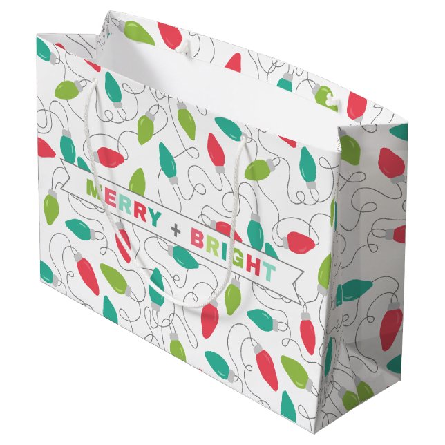 Bolsa de regalo de las luces de los Navidades merr (Angulo reverso)