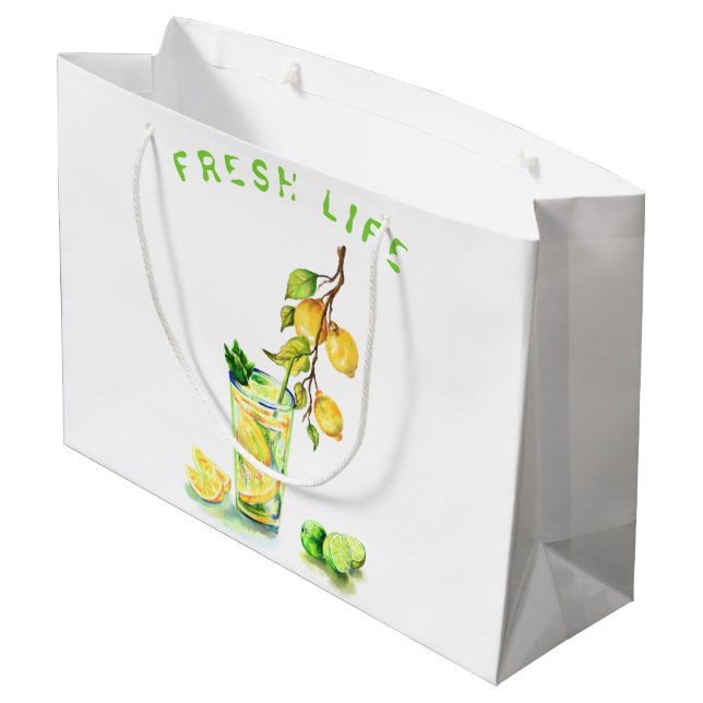 Bolsa de regalo de Lemon Juice Guay Drink Lemonade (Angulo reverso)