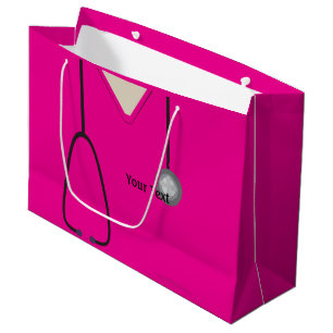 Bolsa De Regalo De Lg Rosado Caliente Para Médicas
