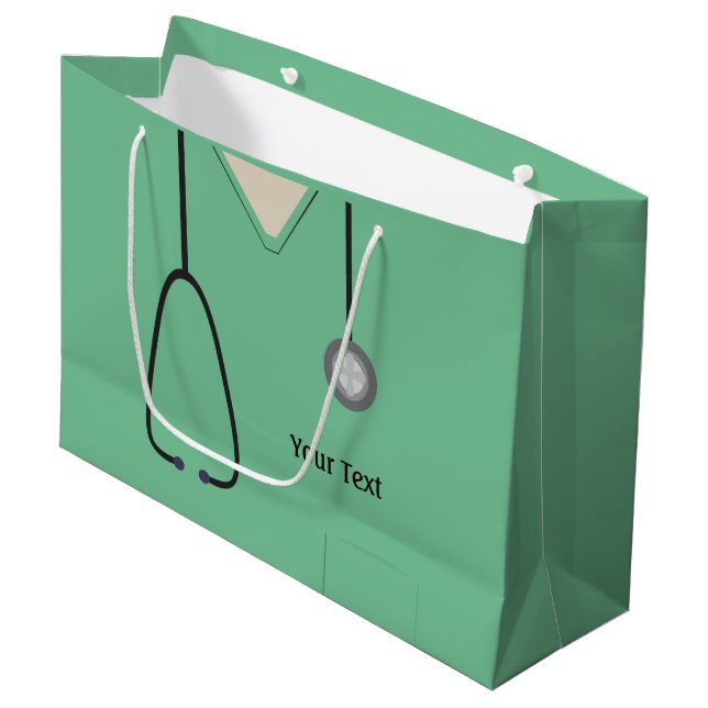 Bolsa De Regalo De Lg Verde Lt Médica (Angulo Anverso)
