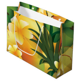 Bolsa de regalo de Luau Tropical Hawaii grande