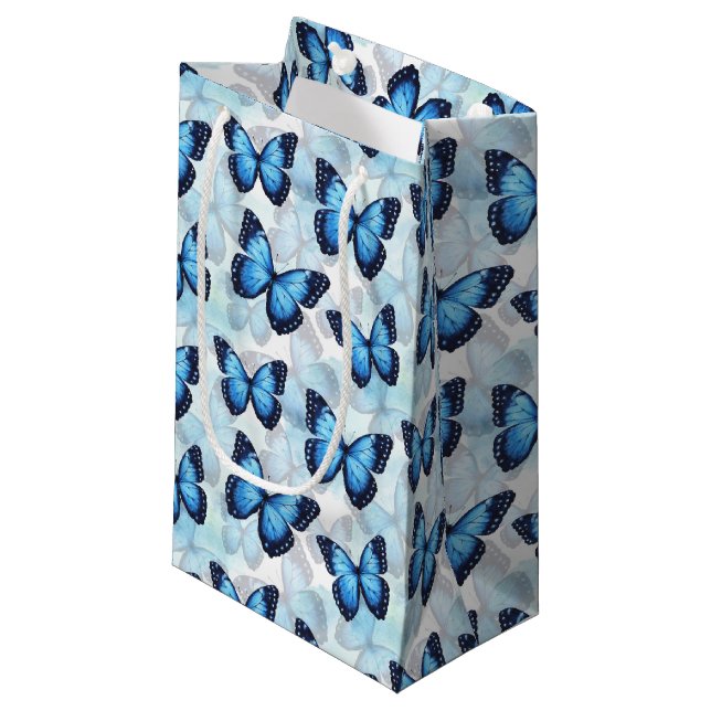 Bolsa de regalo de mariposa azul (Angulo Anverso)