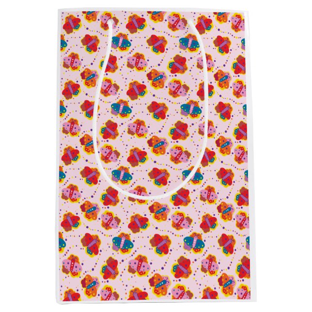 Bolsa de regalo de mariposas al estilo de los años (Anverso)