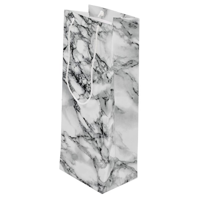 Bolsa de regalo de mármol blanco Diseño moderno (Angulo reverso)