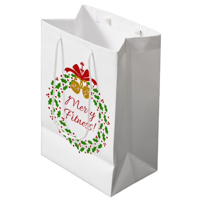 Bolsa de regalo de Merry Fitness Wreath Kettle Bel (Angulo Anverso)