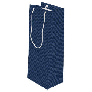 Bolsa de regalo de mezclilla azul falsa
