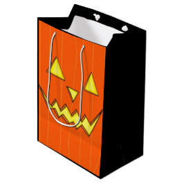 Bolsa de regalo de naranja Jack-o-Lantern para Hal