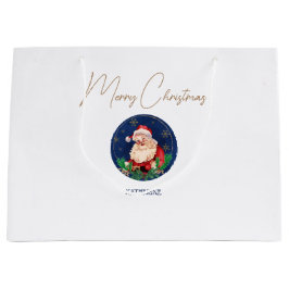 Bolsa de regalo de Navidad de color azul rojo Sant