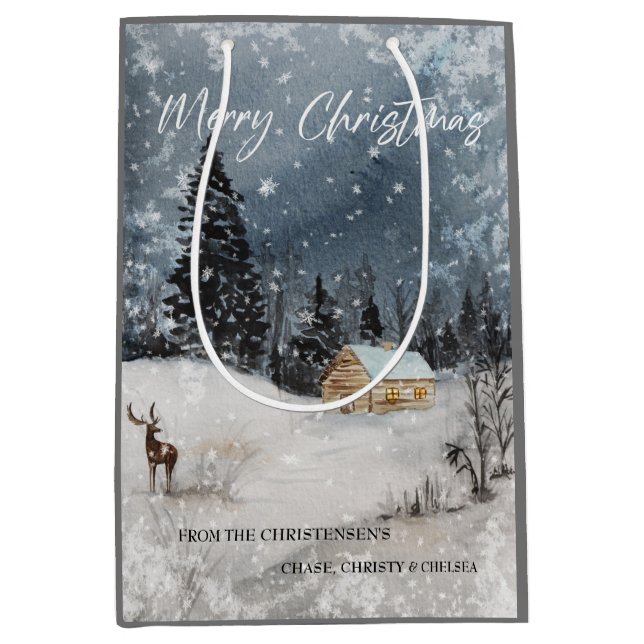 Bolsa de Regalo de Navidad de Feliz (Anverso)